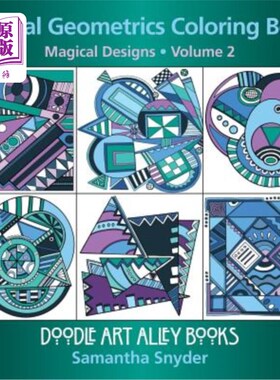 海外直订Magical Geometrics Coloring Book: Magical Designs 魔幻几何着色书：魔幻图案