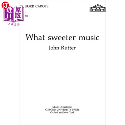 海外直订What sweeter music 多么甜美的音乐