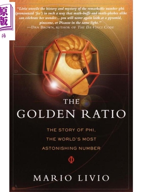 The Golden Ratio The Story of PHI 英文原版 黄金分割 马里欧李维欧 Mario Livio【中商原版】