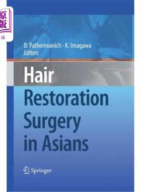 海外直订医药图书Hair Restoration Surgery in Asians 亚洲人的毛发修复手术
