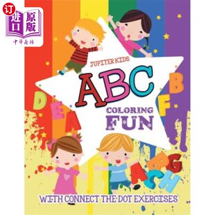 Dot Fun 与连接点练习 ABC着色乐趣 Exercises the Connect with Coloring 海外直订ABC
