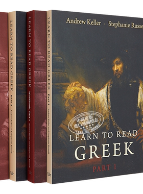 学习阅读希腊语卷一卷二 包含教材及练习册 Learn to Read Greek Textbook and Workbook Set 英文原版 Andrew Keller【中商?
