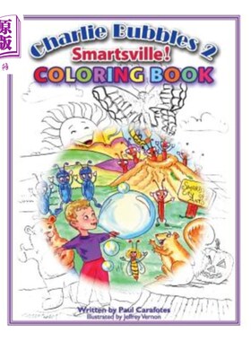 海外直订Charlie Bubbles Coloring Book - Smartsville!: Charlie Bubbles 2 Smartsville! 查理泡泡彩绘书-Smarts