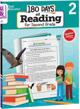 海外直订180 Days(tm) Reading for Second Grade, 2nd Edition: Practice, Assess, Diagnose 180天（tm）二年级阅读，第二