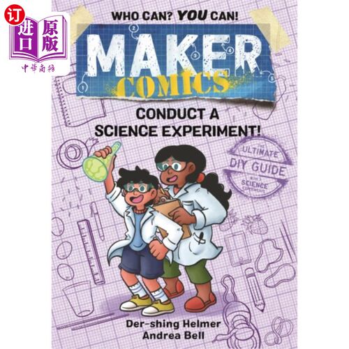海外直订Maker Comics: Conduct a Science Experiment! 创客漫画:进行科学实验!