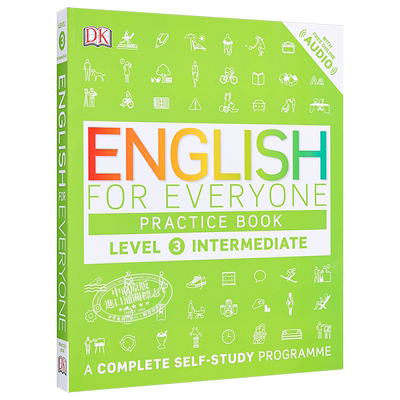 预售 2025年新版 英文原版DK人人学英语3 练习册 DK English for Everyone Practice Book Level 3 Intermediate【中商原版】
