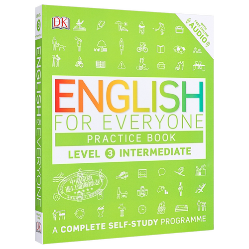 2025年新版 英文原版DK人人学英语3 练习册 DK English for Everyone Practice Book Level 3 Intermediate【中商原版】
