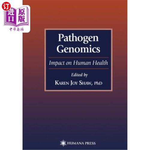 海外直订医药图书Pathogen Genomics: Impact on Human Health 病原体基因组学:对人类健康的影响