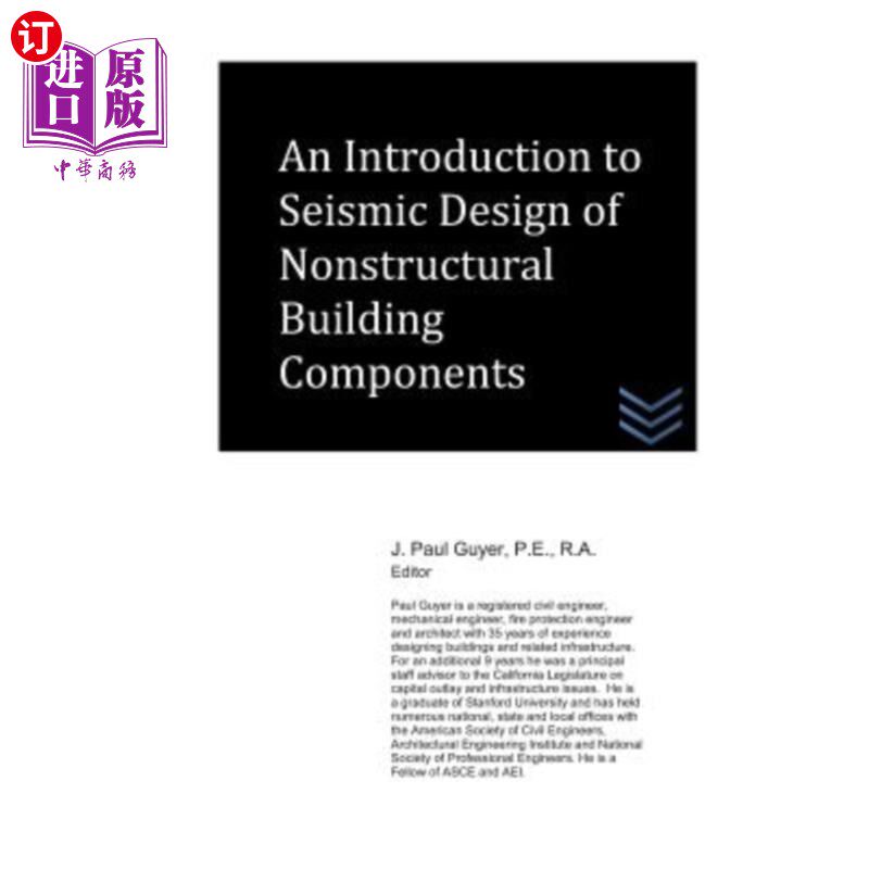 海外直订An Introduction to Seismic Design of Nonstructural Building Components 非结构建筑构件抗震设计简介