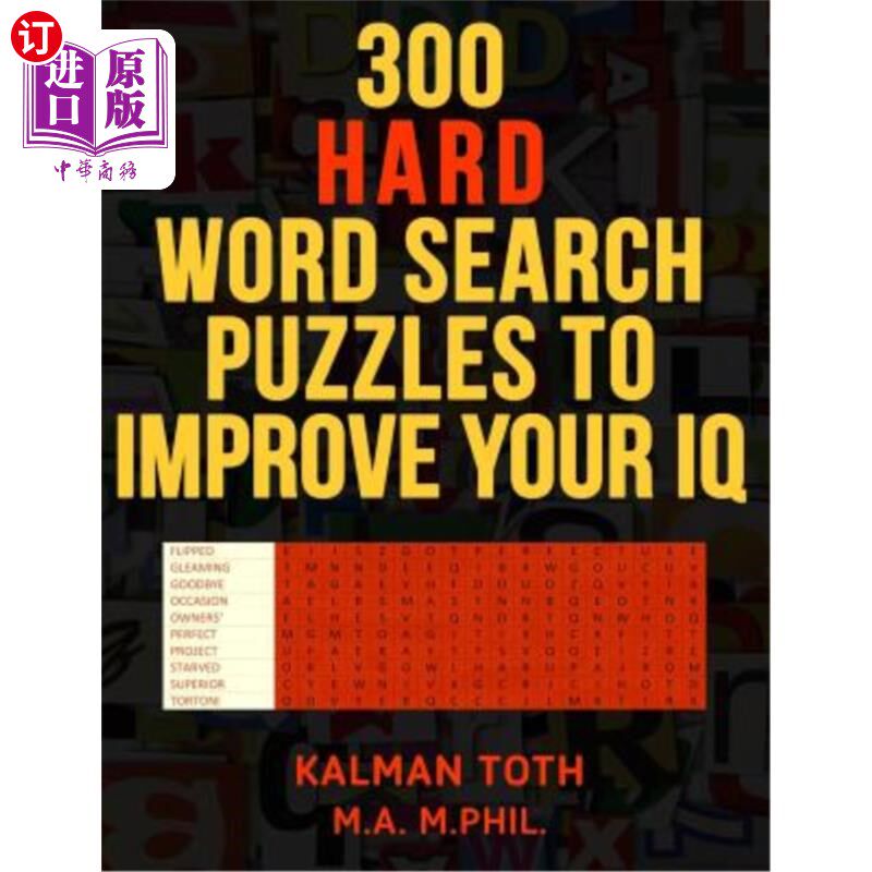 海外直订医药图书300 Hard Word Search Puzzles to Improve Your IQ: Fascinating Themes 300个单词搜索难题来提高你的智商