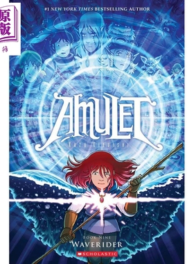 预售 护身符9 Waverider A Graphic Novel Amulet #9 英文原版 Kazu Kibuishi 漫画 绘本小说 哈利波特美版纪念版封面画家【中商原