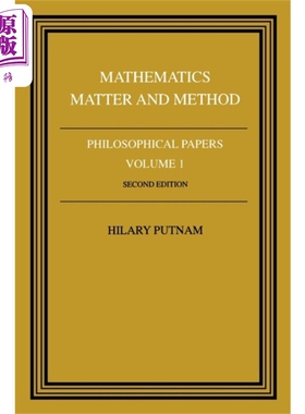 现货 哲学论文 卷一 数学 物质和方法 Philosophical Papers 1 Mathematics Matter & Method 英文原版 Hilary P【中商原版】