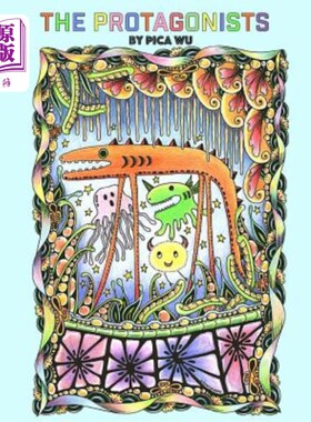 海外直订The Protagonists: Adult coloring book with creatures 主角:成人涂色书与生物
