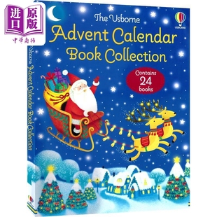 Usborne 中商原 英文原版 24册 The 经典 Calendar Advent 故事绘本 尤斯伯恩圣诞盲盒书倒数日历2 Book 童话 Collection