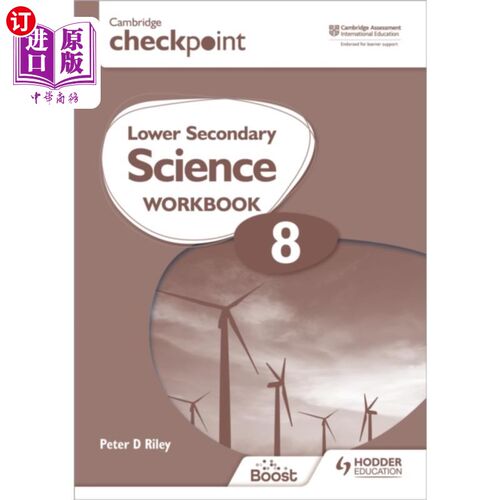 海外直订Cambridge Checkpoint Lower Secondary Science Wor... 剑桥检查点初中科学练习册8