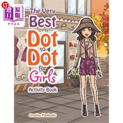 海外直订The Best Dot to Dot Games for Little Girls Activity Book 最适合小女孩的点对点游戏活动手册