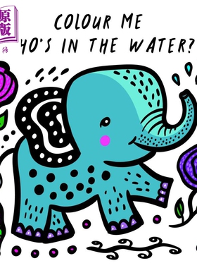 洗澡书 谁在水里 Colour Me Who in the Water 遇水变色书 益智游戏书 防水页 低幼启蒙读物 浴室读物 英文原版 0-3岁