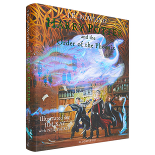 哈利波特精装彩绘插图版5 哈利波特与凤凰社 英文原版 哈利波特全彩绘本 吉姆凯 JK罗琳 Harry Potter the Order of The Phoenix