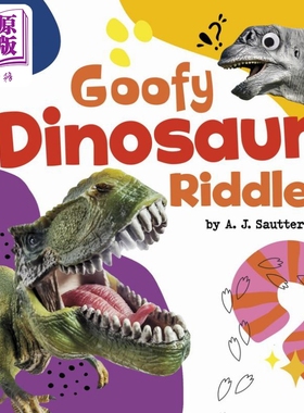 有趣的恐龙谜语 Goofy Dinosaur Riddles 英文原版 认知识物 儿童谜语绘本图画书 进口童书5-8岁儿童读物趣味猜谜【中商原版】