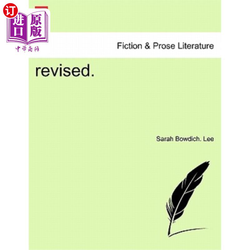 海外直订Revised. 修改。