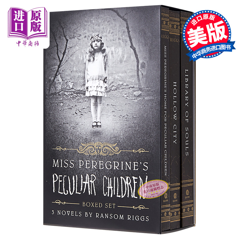 现货 怪屋女孩 佩小姐的奇幻城堡英文原版小说 3本合集 Miss Peregrine's  Peculiar Children柏鸟小姐 进口原版 畅销小说 电影