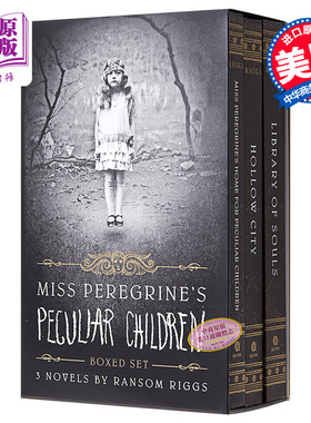现货 怪屋女孩 佩小姐的奇幻城堡英文原版小说 3本合集 Miss Peregrine's  Peculiar Children柏鸟小姐 进口原版 畅销小说 电影
