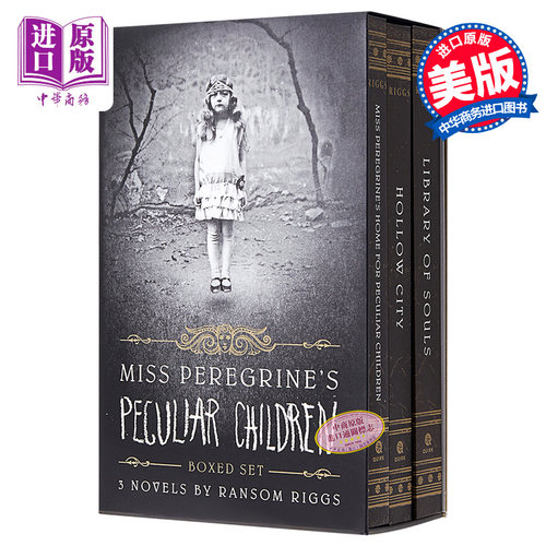 现货 怪屋女孩 佩小姐的奇幻城堡英文原版小说 3本合集 Miss Peregrine's  Peculiar Children柏鸟小姐 进口原版 畅销小说 电影