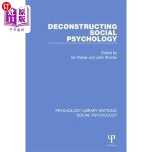 海外直订Deconstructing Psychology 解构社会心理学 Social