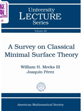 现货 经典极小曲面理论概述  英文原版 William H Meeks【中商原版】