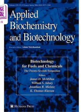 海外直订Twenty-Seventh Symposium on Biotechnology for Fuels and Chemicals 第二十七届燃料和化学品生物技术研讨会