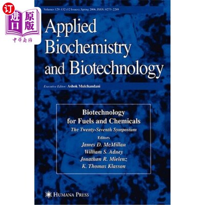 海外直订Twenty-Seventh Symposium on Biotechnology for Fuels and Chemicals 第二十七届燃料和化学品生物技术研讨会