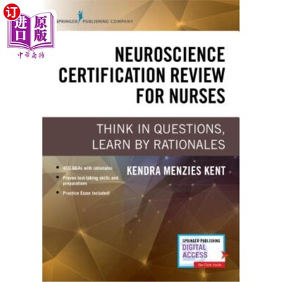 海外直订医药图书Neuroscience Certification Review for Nurses: Think in Questions, Learn by Ratio 护士神经科学认证审