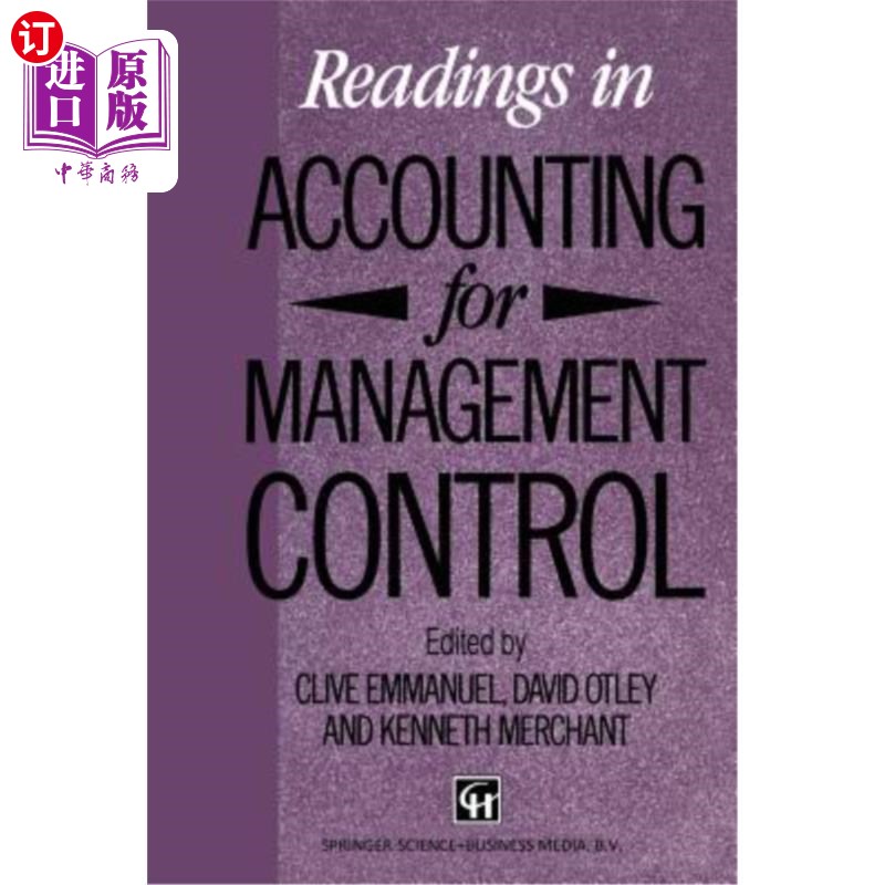 海外直订Readings in Accounting for Management Control 管理控制会计读物