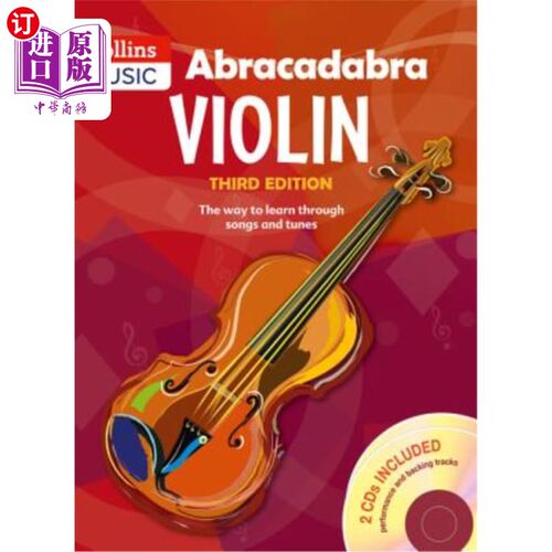 海外直订Abracadabra Violin Book 1 (Pupil's Book + 2 CDs): The Way to Learn Through Songs 阿布拉卡达布拉小提琴书1（