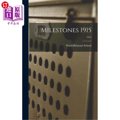 海外直订Milestones 1915; 1915 “1915年里程碑;1915