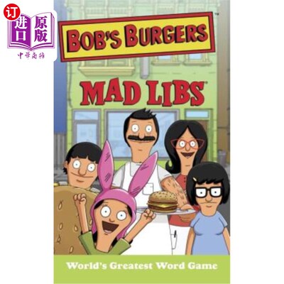 海外直订Bob's Burgers Mad Libs 鲍伯汉堡狂饮