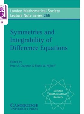 海外直订Symmetries and Integrability of Difference Equations 差分方程的对称性与可积性