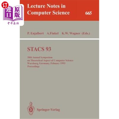 海外直订Stacs 93: 10th Annual Symposium on Theoretical Aspects of Computer Science, Würz Stacs 93:1