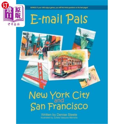 海外直订E-mail Pals New York City and San Francisco 给纽约和旧金山的朋友发邮件