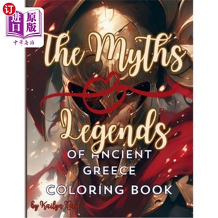 海外直订The Myths and Legends of Ancient Greece Coloring Book 古希腊的神话和传说着色书