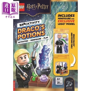 预售 乐高哈利波特 德拉科的魔药实验室 含马尔福乐高小人 LEGO Harry Potter Dracos Potions 英文原版 LEGO 游戏周边书【中商原?