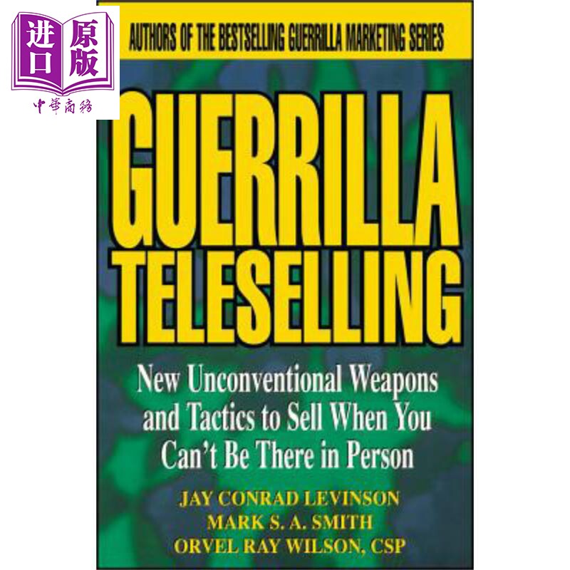 现货 游击式电话推销 Guerrilla Teleselling Jay Conrad Levinson 英文原版 中商原版 Wiley【中商原版】