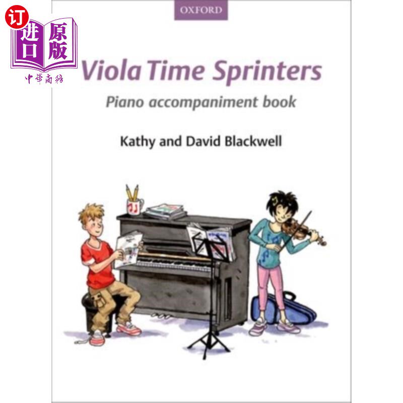 海外直订Viola Time Sprinters Piano Accompaniment Book 中提琴时间短跑运动员钢琴伴奏书