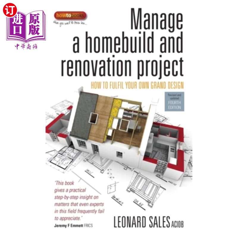 海外直订Manage a Homebuild and Renovation Project 4th Ed... 管理房屋建设和改造项目第4版