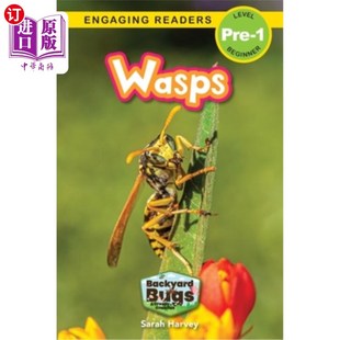 Creepy Readers Backyard and 后院 吸引读者 海外直订Wasps 黄蜂 Crawlies Bugs Pre Level Engaging 虫子和爬行动物
