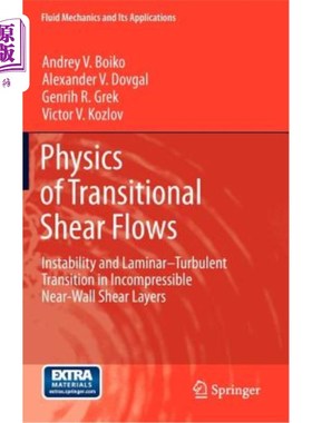 海外直订Physics of Transitional Shear Flows: Instability and Laminar-Turbulent Transitio 过渡剪切流动物理:不可压缩
