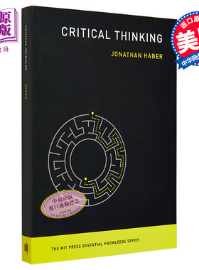 批判性思维 Critical Thinking 英文原版 Jonathan Haber 专业心理学 批判性思维的历史 实践 教学 指南【中商原版】