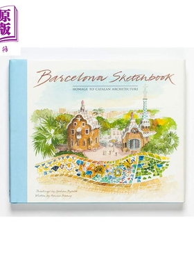 预售 Barcelona Sketchbook 进口艺术 巴塞罗那水彩写生簿 水彩画册画集风景【中商原版】