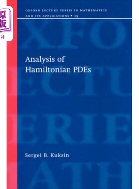 海外直订Analysis of Hamiltonian PDEs 哈密顿偏微分方程的分析