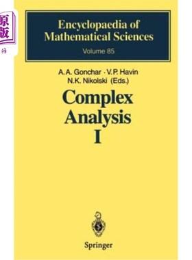 海外直订Complex Analysis I: Entire and Meromorphic Functions Polyanalytic Functions and  复分析Ⅰ：整函数与亚纯函数